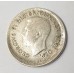 AUSTRALIA 1949 . THREEPENCE . ERROR . BROADSTRUCK . SOME REVERSE MARKS